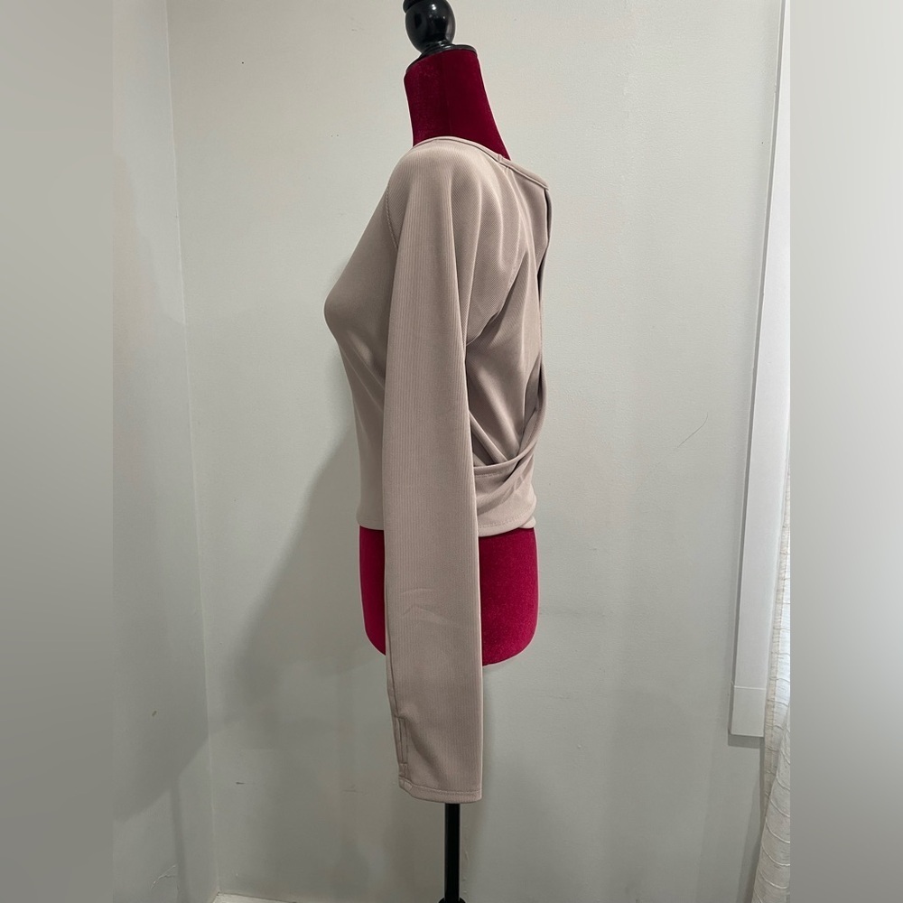 Chic Taupe Long Sleeve Top - Picture 2 of 9